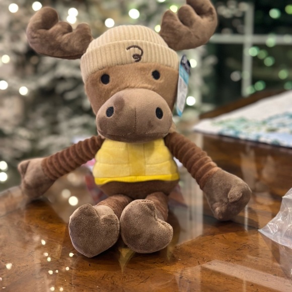 NWT Dog toy Moose & treats-squeaky dog toy & a (one) bag of treats set - Picture 1 of 10